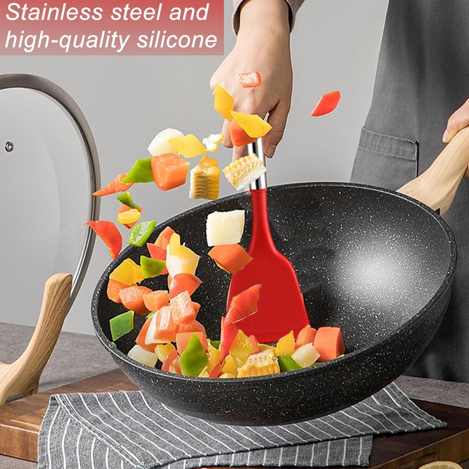 DLD 23-Piece Kitchen Utensil Set, Cooking, Non-Stick, Heat-Resistant Silicone with Stand and Peeler, Kitchen Gadgets… 4