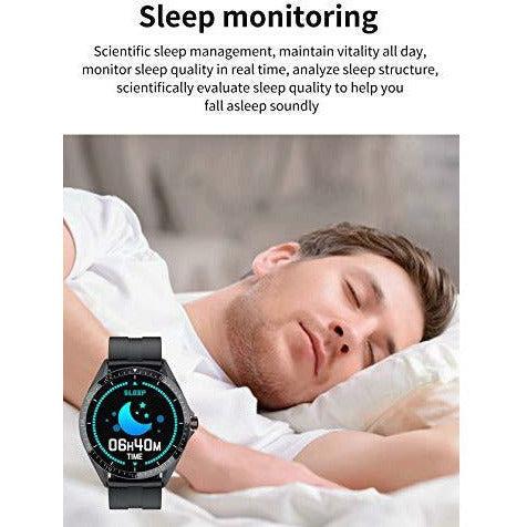 PHIPUDS SmartWatch Men Women,Full Touch Screen Activity Tracker Heart Rate Monitor Blood Pressure IP67 Waterproof Fitness Smartwatch for Android iOS Phones 4