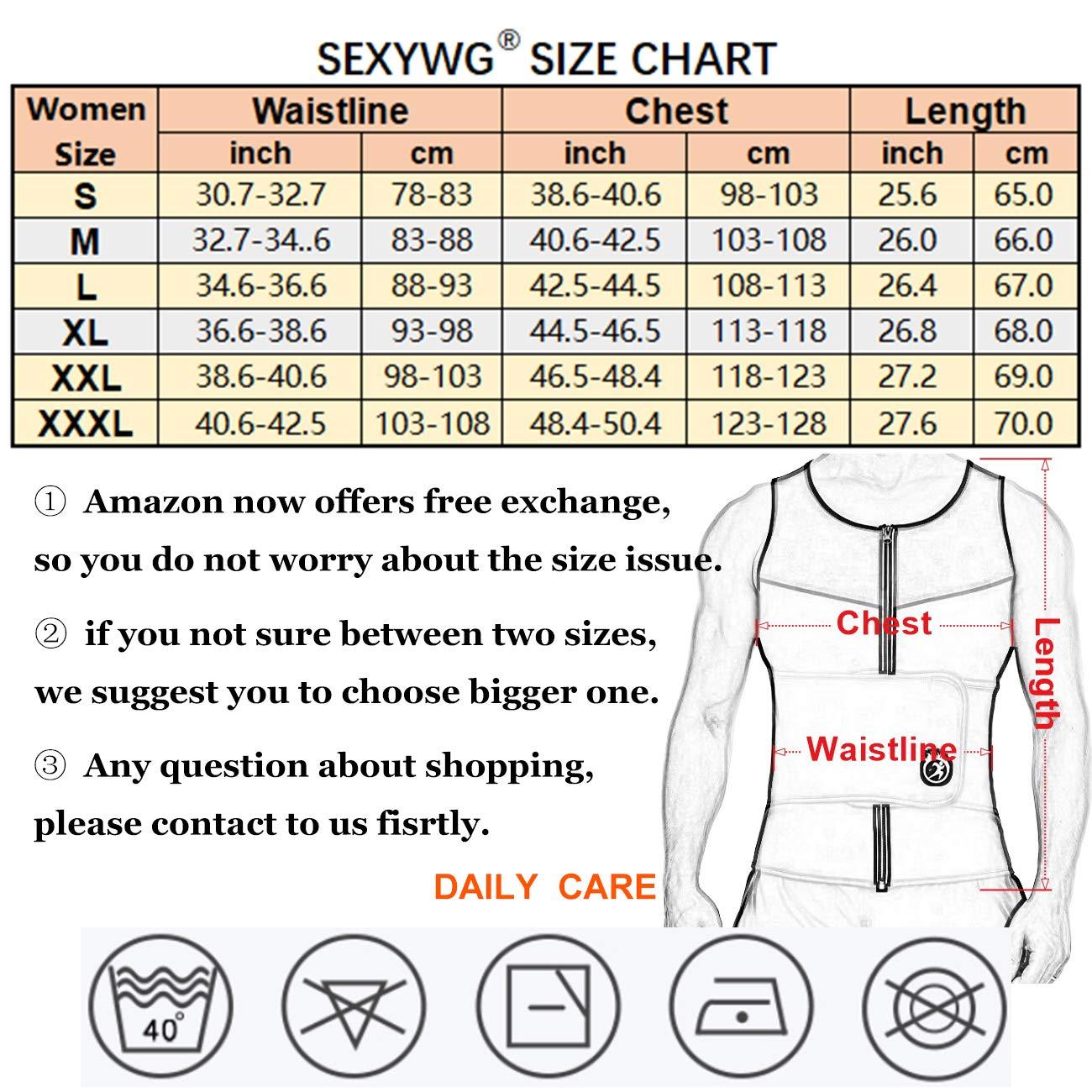 SEXYWG Mens Sauna Vest Waist Trainer - Sweat Vest For Men With Waist Trimmer Workout Shaper Control Tummy Belt Jackets Neoprene Sauna Suit 1