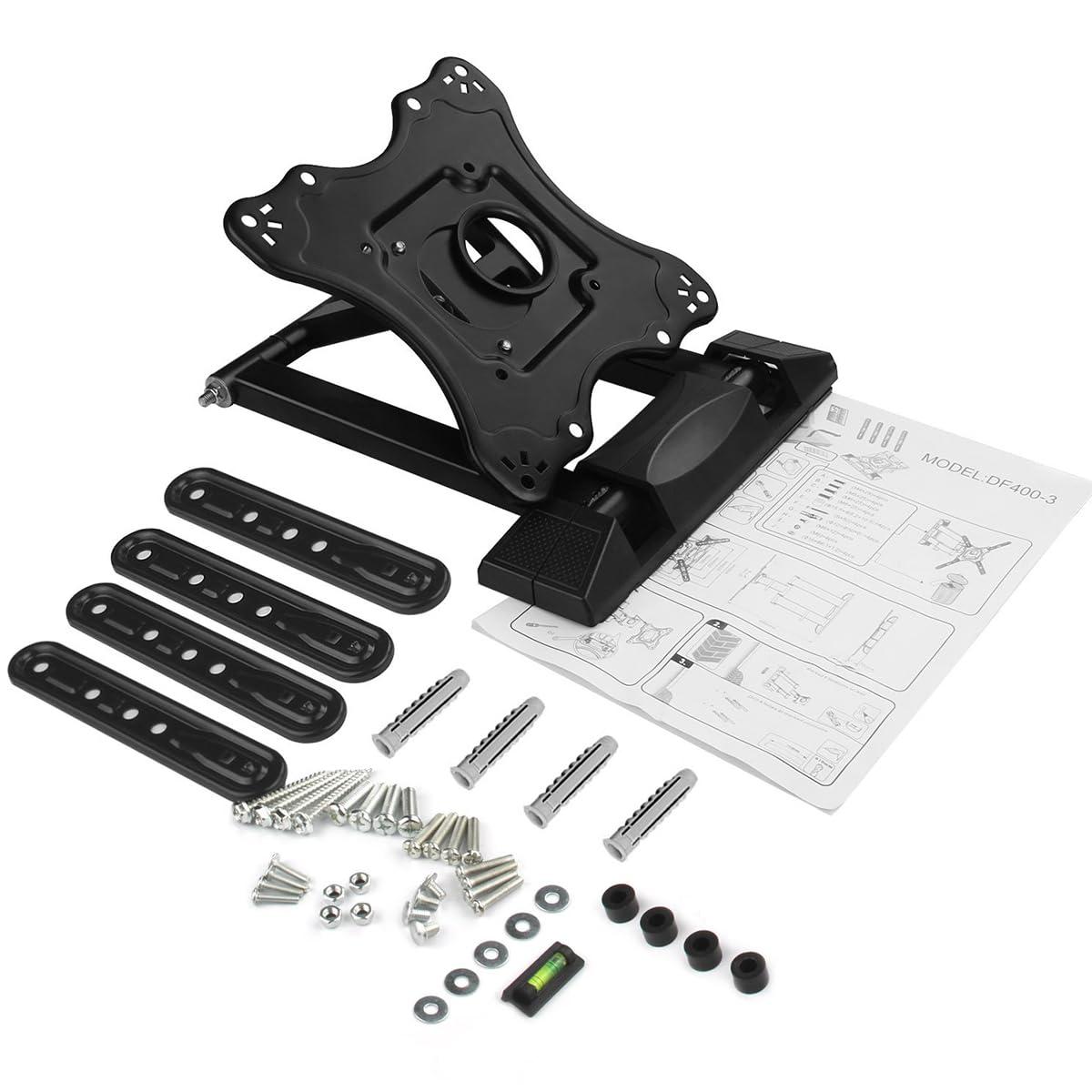 Tilt TV Wall Mount Bracket for 17-43 inch TVs, Max VESA 200 x 200mm and 66 lbs Load Capacity, Compatible with Single/8" Wood Studs, Space-Saving Low Profile Design (UKMAXX-P6) 2