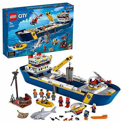 LEGO 60266 City Ocean Exploration Ship Floating Toy Boat, Deep Sea Underwater Set, Diving Adventure for Kids 0