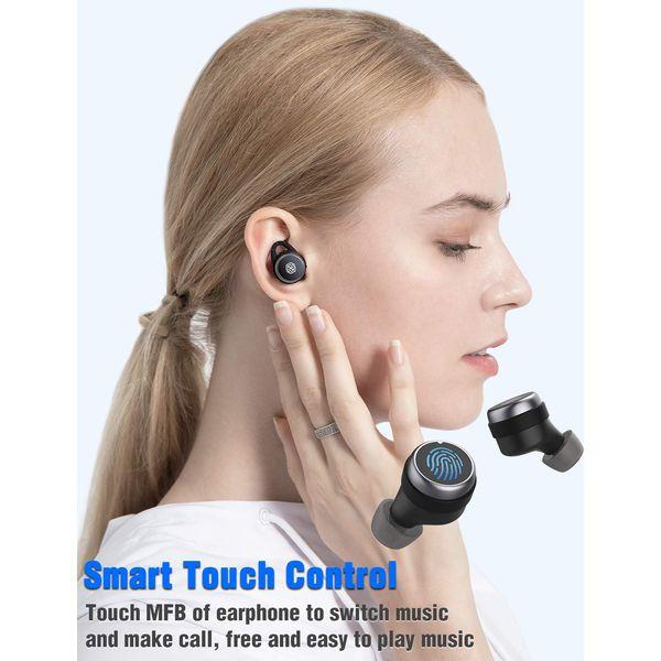 Nillkin Bluetooth 5.0 Wireless headphones, Slim Workout wireless In-Ear earphones,IPX5 Waterproof lasting 13 hours playtime, wireless earphones with CVC 8.0 noise cancelling Mic, for Work sport(green) 3