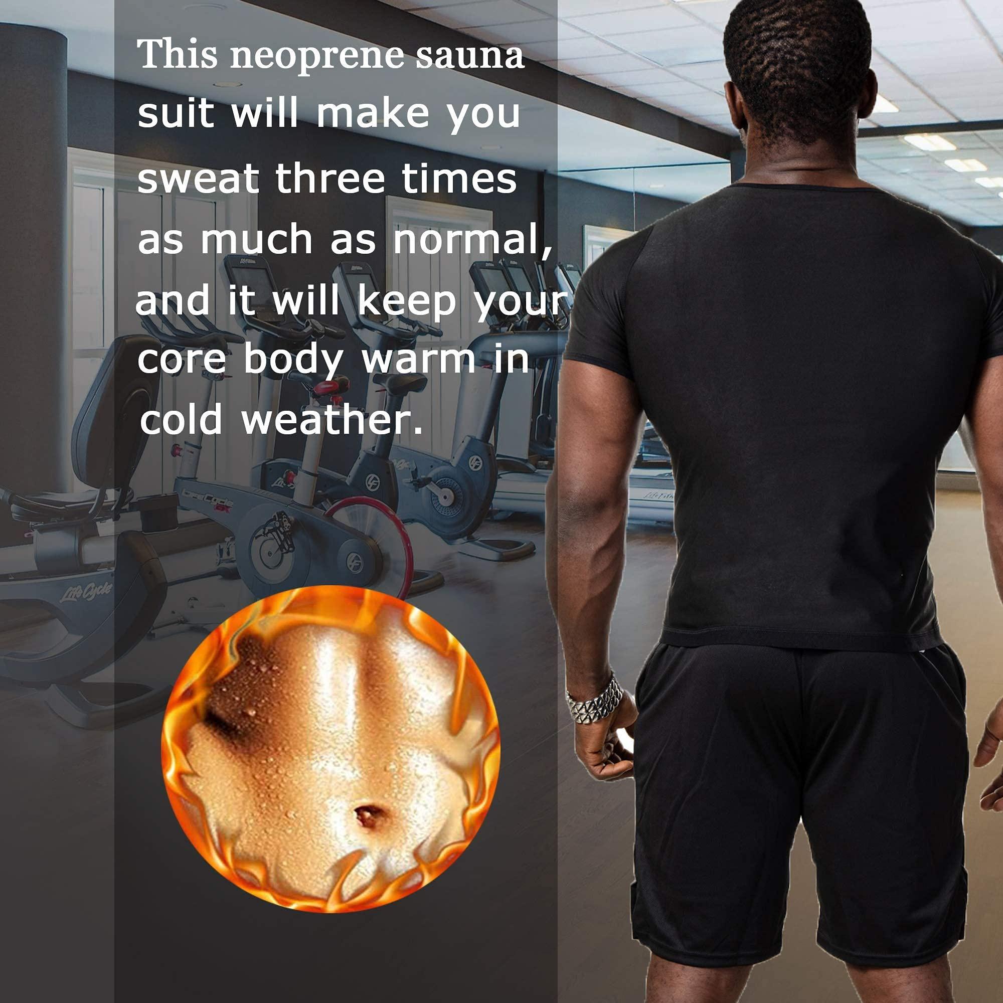 Mens Sweat Sauna Shirt Workout Training Body Shaper Waist Trainer Zipper Vest for Weight Loss 2