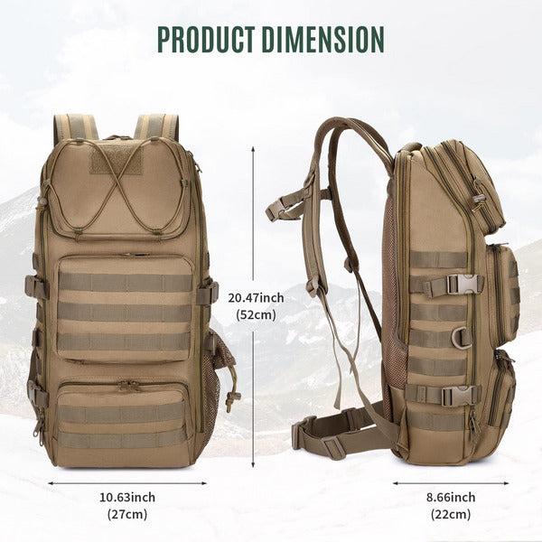 G-raphy Tactical Military Backpack Large Army Rucksack Water Resistant Casual Daypack for School Travelling Hiking Camping Trekking 1