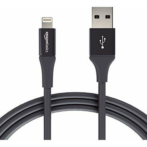 AmazonBasics USB A Cable with Lightning Connector, Premium Collection - 6 Feet (1.8 Meters) - Single - Black 0