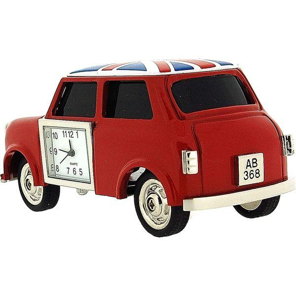Mini Cooper Miniature Collectible Clock Red with Union Jack 3