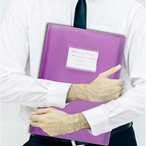 Display Book - Premium Quality 104 Pockets A4 Display Book Folder 208 Sides Flexi Cover Presentation Folder by Arpan (Purple - Pack of 1) 1