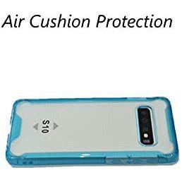 CP&A Protective Phone Case, Clear Hard PC Back and Soft TPU Bumper with Shockproof Air Cushion for Samsung S10, Protective Cover Case, Slim Fit, Shockproof Bumper Cover for Samsung Galaxy S10 (Blue) 2