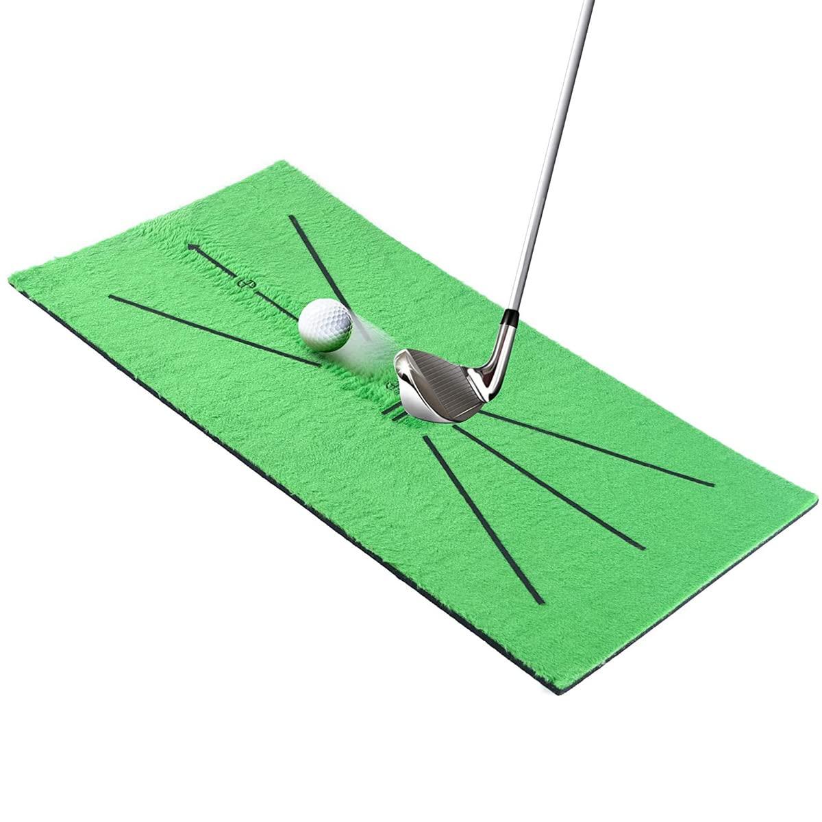 Meeyoo Golf Training Mat, Foldable Aid Practice Hitting Mat, Grass Aid Rug Game Set for Home, Office, Outdoor, Backyard (30 x 60cm/12 x 24 in)