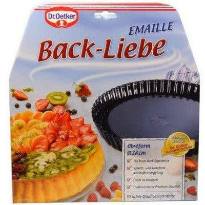 Dr.Oetker"Back-Liebe" Pie pan, Enamel, Black, 28 cm 2