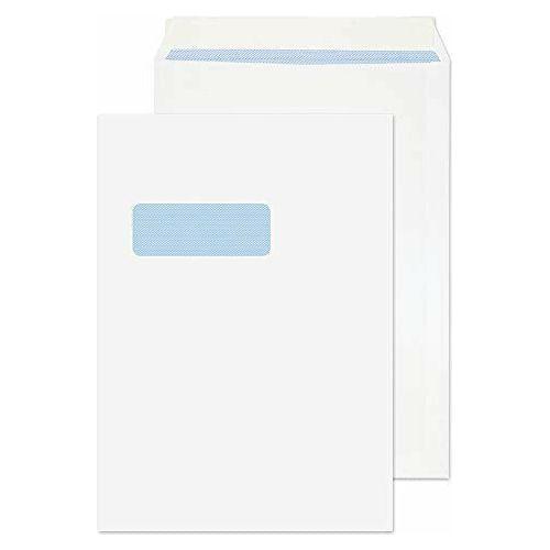 Blake Purely Everyday C4 324 x 229 mm 100 gsm Pocket Peel and Seal Window Envelopes (23892) White - Pack of 250 0