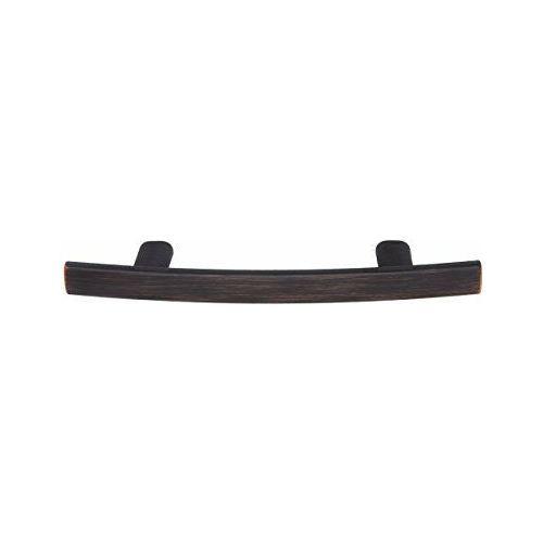 Amazon Basics Modern Curved Cabinet Handle, 5.25" Length (3" Hole Centre), Oil Rubbed Bronze, 10-Pack 1