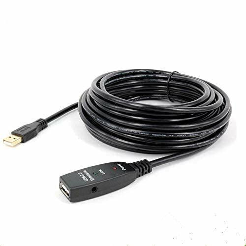 USB Extension Cable 5M,10M,15M,20M, USB2.0 Active Repeater A Male to A Female Long Cables With Signal Booster (20M)