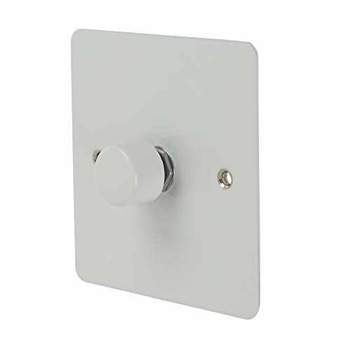 Schneider Electric GU6212CPW Ultimate Flat Plate, Dimmer Switch, 400W/VA, 1 Gang, 2 Way, Main & LV, White - Pack of 1 3