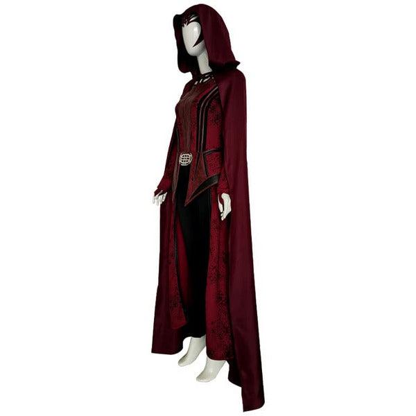 AENEY Wanda Maximoff Costume, Blackening Scarlet Witch Halloween Costume Suit With Wanda Cloak Headpiece Horror Halloween Party Costume Props, XL 3