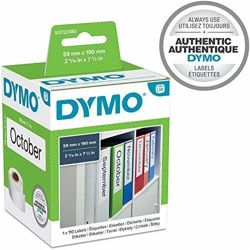 DYMO LW Multi-Purpose/LAF Large Labels, Self-Adhesive, for LabelWriter Label Makers, Authentic, 59 mm x 190 mm, Roll of 110 Easy-Peel Labels 4