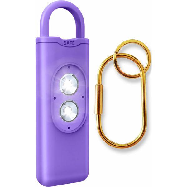 Ceozon Personal Alarms for Women 130dB Siren Personal Safety Alarm for Elderly Kids Girls with Dual Strobe Light Purple