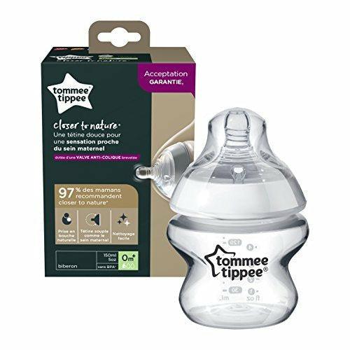 Tommee Tippee Closer to Nature Clear Baby Bottle, 150 ml, 42240074 3