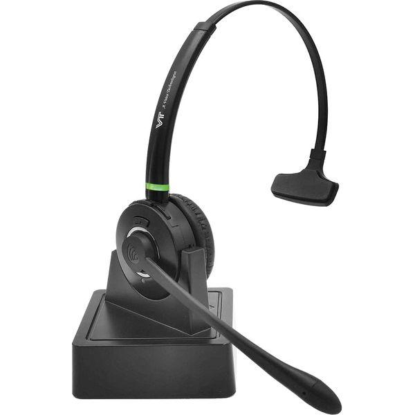 VT Bluetooth-Headset Wireless headphone with Noise-Cancelling-Microphone - UC Optimized Compatible with MS Teams&Skype for Business,Used for Zoom,GoogleMeet,3CX,Avaya Workplace,Cisco Jabber,Bria,etc. 0