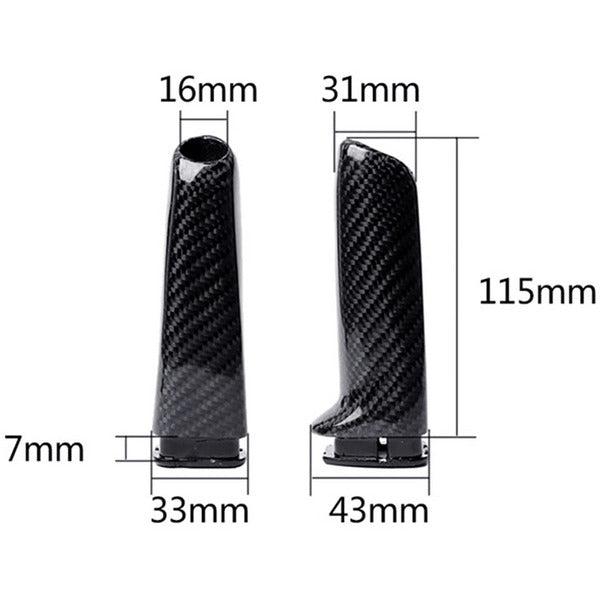 Handbrake Handles Cover for BMW E90 F30, Carbon Fiber Pattern Grip Handle Lever Trim(not real carbon) for BMW 1 3 5 series 2