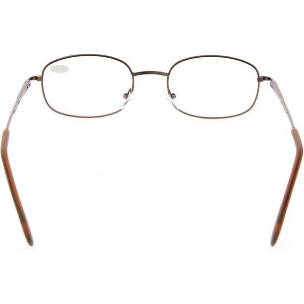 Eyekepper 4 Pairs Reading Glasses Metal Brown Frame Reader Eyeglasses with Spring Hinges for Men Women Reading 3