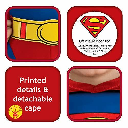 Rubie's Official Superman Kids Fancy Dress Boys Superhero Childrens Child Comic Book Costume, M 2