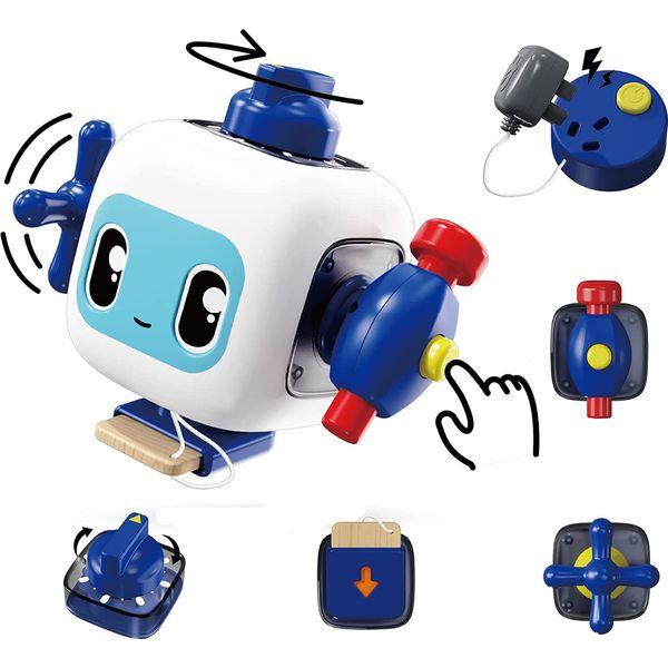 TOP BRIGHT Busy Cube Toys For 1 2 3 Years Old Girls Boys, Sensory Toys