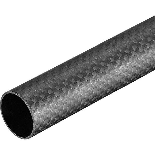 sourcing map Carbon Fiber Tube 20x18x500mm for RC Airplane Quadcopter Black Tube 3K Roll Wrapped Matt Surface