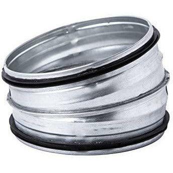 Ã 150 mm / 6'' 15Â° Elbow Pressed Bend Duct Fitting For Circular Spiral Ducting Made Of Galvanised Steel