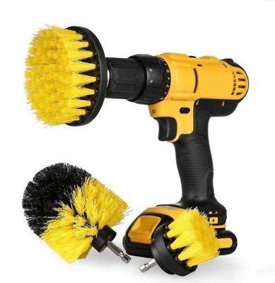 Power Scrubber Brush, Yefun 3Pcs/Set Multipurpose Scrubbing Drill Brush Attachment Kit & Cleaner for Cleaning Bathrooms, Tile, Grout, Boats 0