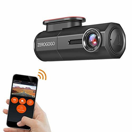 Zerogogo RW100 WiFi Wireless Dash Cam Full HD 1080P Car Dashcam Camera w/Sony Sensor, Magnetic Bracket, Night Vision, Super Capacitor, G-Sensor, 360 Degree Rotatable Lens Dashcams For Cars 0