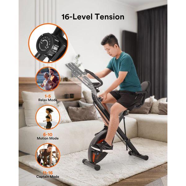 Exercise bike with backrest sales