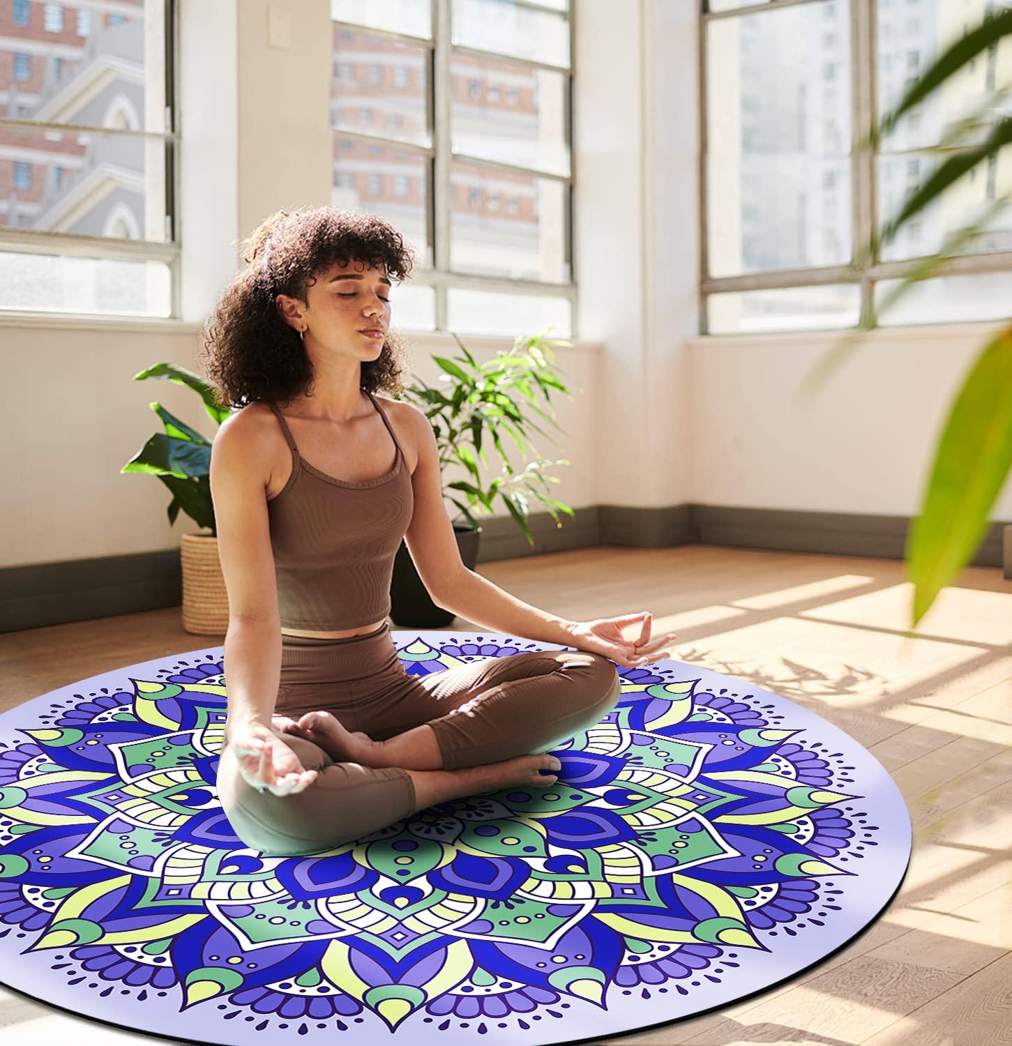 Large round exercise mat hotsell