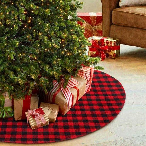 Christmas tree skirt buffalo plaid clearance