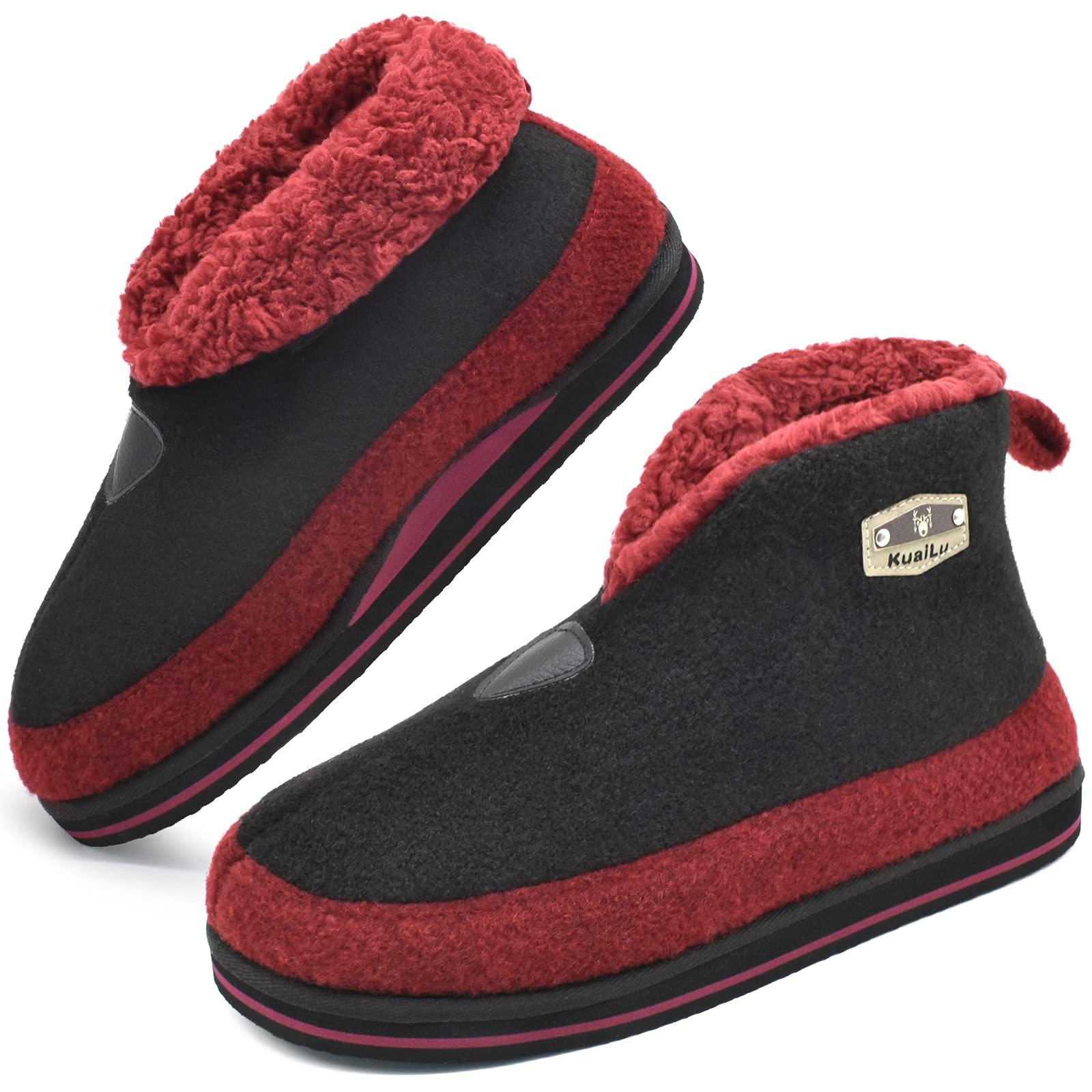 Mens fleece slippers shop