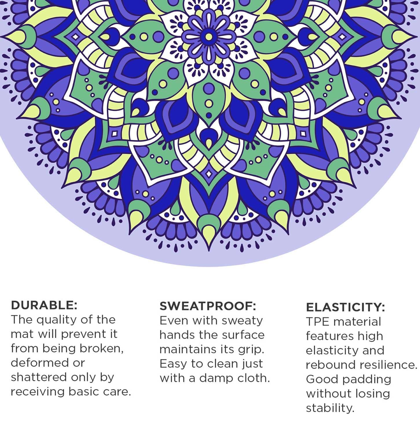 Extra thick round yoga mat sale