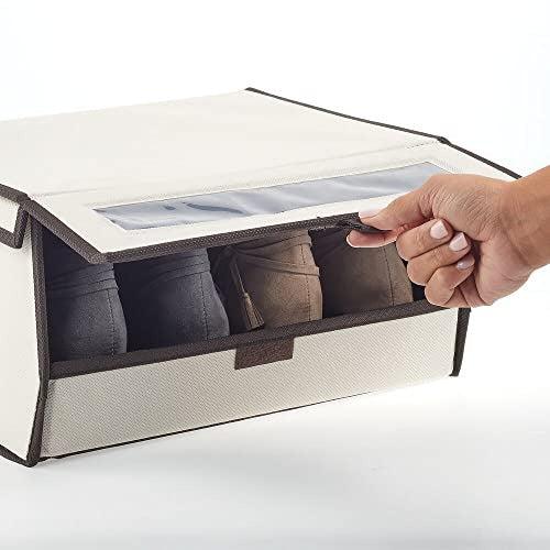 Fabric shoe storage box discount