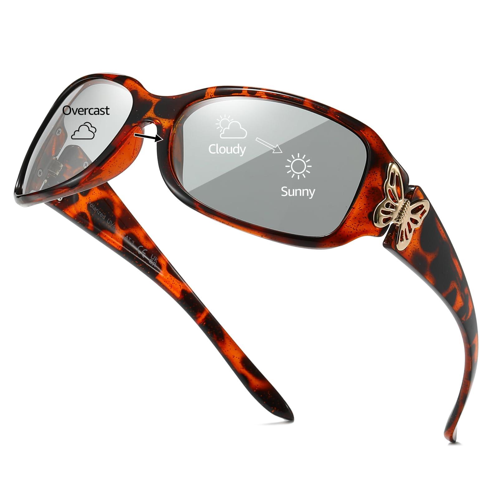 Polarised photochromic sunglasses cheap