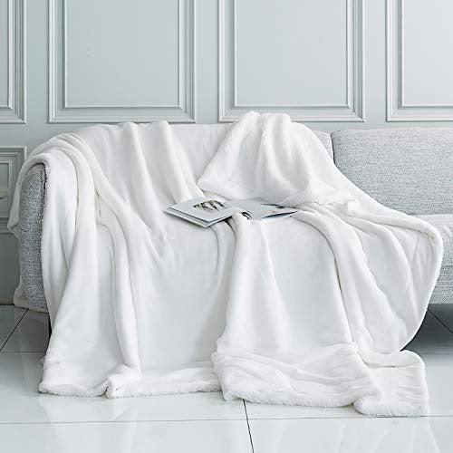 King size white fleece blanket sale