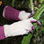 AIGEVTURE Rose Pruning Gloves Long Sleeve Thorn Proof,Rose Gardening Gloves for Men Women Long Gauntlet,Grain Pigskin Leather Pink(Large)