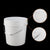 sourcing map Plastic Paint Pail Multipurpose Container 2.64Gallon/10L Paint Can Metal Handle and Lid, White