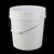 sourcing map Plastic Paint Pail Multipurpose Container 2.64Gallon/10L Paint Can Metal Handle and Lid, White