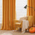 MIULEE Velvet Curtains Mustard Yellow Elegant Eyelet Curtains Thermal Insulated Soundproof Room Darkening Curtains/Drapes for Classical Living Room Bedroom Decor 55 x 88 Inch Set of 2