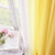 Melodieux Yellow Ombre Sheer Curtains Chiffon Yellow Gradient Rod Pocket Voiles, 56x90 inch, 2 Panels