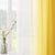 Melodieux Yellow Ombre Sheer Curtains Chiffon Yellow Gradient Rod Pocket Voiles, 56x90 inch, 2 Panels