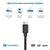 Cable Matters [Intel Certified] 40Gbps Thunderbolt 4 Cable 1 m with 8K Video and 240W Charging - 1m - Backwards Compatible with USB4 Thunderbolt 3 Cable and USB C