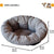 Ferplast Dog Cushion and cat bed SOFA' Cushion 2 Padded spare cover for pet bed, Soft cotton washable, Adjustable with elastic cord, 52 x 39 x h 21 cm Grey