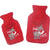 Pangmao Hot Water Bottle with Knitted Cover, 1L Rubber Hot Water Bag for Bed, Hand, Feet Warmer, Hot and Cold Therapy