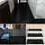VEELIKE Black Waterproof Bathroom Living Room Tile Sticker Flooring Peel and Stick Floor Sticker Tile Vinyl for Kitchen Backsplash Oilproof Self-adhesive Removable Wall Decor 12 Pieces 60cm x 30cm