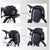 WILDKEN Double Pannier Bags for Bike - Waterproof Bicycle Rear Seat Bag Cycling Rack Trunk Pack with Rain Cover & Reflective Stripe
